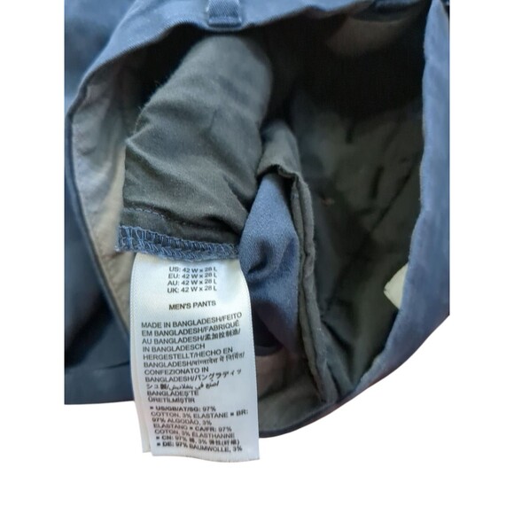 Amazon Essentials Men's Slim Fit Blue Pants Size 42 X 28 - Picture 9 of 9